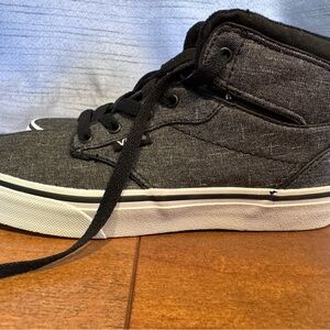 Vans High-top Grey/Black and White Kids Sneakers